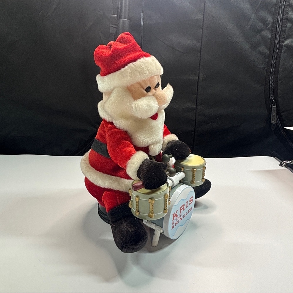 Gemmy KRIS & THE KRINGLES Animated Drum Christmas Santa Claus Music No Drumming - Picture 2 of 9